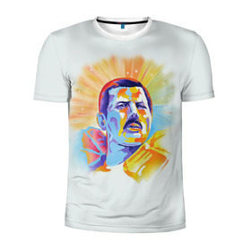 Мужская футболка 3D спортивная с принтом Freddie Mercury , 100% полиэстер с улучшенными характеристиками | приталенный силуэт, круглая горловина, широкие плечи, сужается к линии бедра | freddie mercury | queen | фредди меркьюри