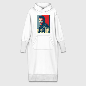 Платье удлиненное хлопок с принтом Freddie Mercury ,  |  | freddie mercury | queen | фредди меркьюри