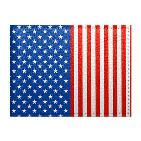 Обложка для студенческого билета с принтом Американский Флаг , натуральная кожа | Размер: 11*8 см; Печать на всей внешней стороне | америка | вашингтон | звезды | патриот | сша | трамп | триколор