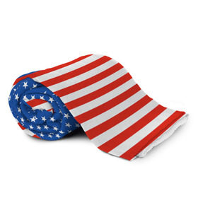 Плед 3D с принтом Американский Флаг , 100% полиэстер | закругленные углы, все края обработаны. Ткань не мнется и не растягивается | америка | вашингтон | звезды | патриот | сша | трамп | триколор