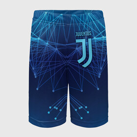 Детские спортивные шорты 3D с принтом Juventus Lifestyle ,  100% полиэстер
 | пояс оформлен широкой мягкой резинкой, ткань тянется
 | Тематика изображения на принте: club | football | juventus | белый | италия | клуб | форма | черный | ювентус