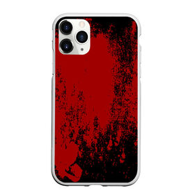 Чехол для iPhone 11 Pro Max матовый с принтом Red blood , Силикон |  | halloween | брызги красок | брызги крови | картина кровью | красные пятна | кровавая абстракция | кровавые пятна | кровь | пятна краски