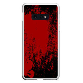 Чехол для Samsung S10E с принтом Red blood , Силикон | Область печати: задняя сторона чехла, без боковых панелей | halloween | брызги красок | брызги крови | картина кровью | красные пятна | кровавая абстракция | кровавые пятна | кровь | пятна краски