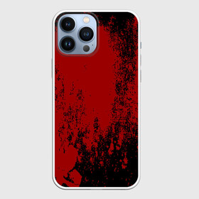 Чехол для iPhone 13 Pro Max с принтом Red blood ,  |  | halloween | брызги красок | брызги крови | картина кровью | красные пятна | кровавая абстракция | кровавые пятна | кровь | пятна краски