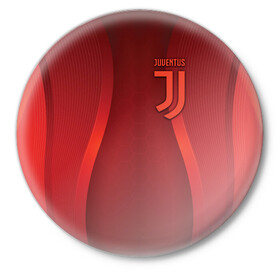 Значок с принтом Juventus new uniform ,  металл | круглая форма, металлическая застежка в виде булавки | club | football | juventus | белый | италия | клуб | форма | черный | ювентус