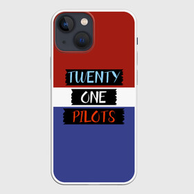 Чехол для iPhone 13 mini с принтом Twenty one pilots ,  |  | Тематика изображения на принте: 21 pilots | josh dun | music | rock | twenty one pilots | tyler joseph | джош дан | музыка | рок | тайлер джозеф