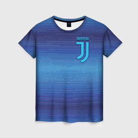 Женская футболка 3D с принтом Juventus new uniform , 100% полиэфир ( синтетическое хлопкоподобное полотно) | прямой крой, круглый вырез горловины, длина до линии бедер | Тематика изображения на принте: club | football | juventus | белый | италия | клуб | форма | черный | ювентус