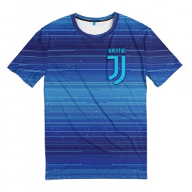 Мужская футболка 3D с принтом Juventus new uniform , 100% полиэфир | прямой крой, круглый вырез горловины, длина до линии бедер | club | football | juventus | белый | италия | клуб | форма | черный | ювентус