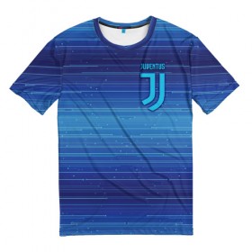 Мужская футболка 3D с принтом Juventus new uniform , 100% полиэфир | прямой крой, круглый вырез горловины, длина до линии бедер | Тематика изображения на принте: club | football | juventus | белый | италия | клуб | форма | черный | ювентус