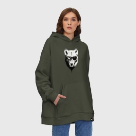 Худи SuperOversize хлопок с принтом wolf with glasses , 70% хлопок, 30% полиэстер, мягкий начес внутри | карман-кенгуру, эластичная резинка на манжетах и по нижней кромке, двухслойный капюшон
 | wolf | волк | волк в очках | голова | животное | животное в очках | зверь. | мода | модное | очки | пес | собака | хипстер