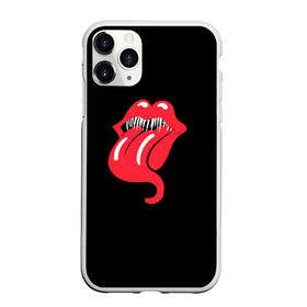 Чехол для iPhone 11 Pro матовый с принтом Monsters Kiss , Силикон |  | Тематика изображения на принте: halloween | jagger | lips | mick | monster | rock | rolling | stones | tongue | tooth | вольные | губы | джаггер | зубы | камни | катящиеся | мик | монстер | рок | странники | хеллоуин | хэллоуин | язык