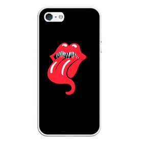 Чехол для iPhone 5/5S матовый с принтом Monsters Kiss , Силикон | Область печати: задняя сторона чехла, без боковых панелей | Тематика изображения на принте: halloween | jagger | lips | mick | monster | rock | rolling | stones | tongue | tooth | вольные | губы | джаггер | зубы | камни | катящиеся | мик | монстер | рок | странники | хеллоуин | хэллоуин | язык