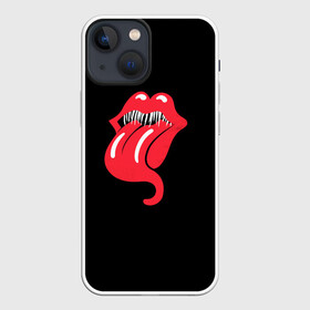 Чехол для iPhone 13 mini с принтом Monsters Kiss ,  |  | halloween | jagger | lips | mick | monster | rock | rolling | stones | tongue | tooth | вольные | губы | джаггер | зубы | камни | катящиеся | мик | монстер | рок | странники | хеллоуин | хэллоуин | язык