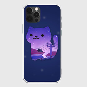 Чехол для iPhone 12 Pro Max с принтом Ночной Котик , Силикон |  | cat | cats | kitten | kitty | night | pussy | sky | space | star | stars | звезда | звезды | космос | кот | котенок | котик | котики | коты | котята | кошка | кошки | небо | ночное | ночь