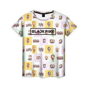Женская футболка 3D с принтом BlackPink , 100% полиэфир ( синтетическое хлопкоподобное полотно) | прямой крой, круглый вырез горловины, длина до линии бедер | blackpink | k pop | music | блэк пинк | дженни | джису | лис | музыка | розэ
