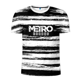 Мужская футболка 3D спортивная с принтом METRO: Exodus , 100% полиэстер с улучшенными характеристиками | приталенный силуэт, круглая горловина, широкие плечи, сужается к линии бедра | 