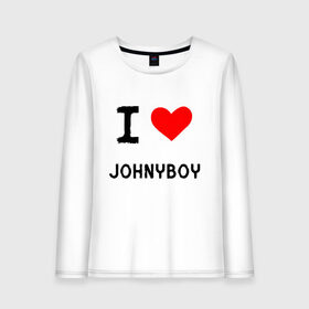 Женский лонгслив хлопок с принтом Johnyboy 8 , 100% хлопок |  | Тематика изображения на принте: johnyboy | денис василенко | джонибой