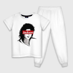 Детская пижама хлопок с принтом Michael Jackson , 100% хлопок |  брюки и футболка прямого кроя, без карманов, на брюках мягкая резинка на поясе и по низу штанин
 | jackson | michael | джексон | майкл