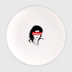 Тарелка с принтом Michael Jackson , фарфор | диаметр - 210 мм
диаметр для нанесения принта - 120 мм | Тематика изображения на принте: jackson | michael | джексон | майкл