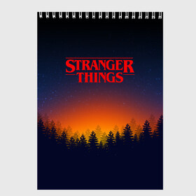 Скетчбук с принтом STRANGER THINGS , 100% бумага
 | 48 листов, плотность листов — 100 г/м2, плотность картонной обложки — 250 г/м2. Листы скреплены сверху удобной пружинной спиралью | 011 | eleven | friends don t lie | netflix | stranger things | демогоргон | нетфликс | одиннадцатая | очень странные дела | сериалы