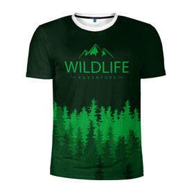 Мужская футболка 3D спортивная с принтом adventure , 100% полиэстер с улучшенными характеристиками | приталенный силуэт, круглая горловина, широкие плечи, сужается к линии бедра | adventure | forest | hiking | nature | taiga | traveling | trees | trekking | лес | отдых | охота | приключения | природа | путешествия | тайга | туризм