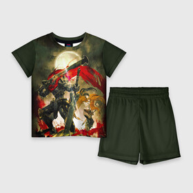 Детский костюм с шортами 3D с принтом Momonga  Narberal Gamma ,  |  | albedo | momonga | overlord | shalltear | айнц ул гон | айнц ул гоун | альбедо | лорд момон | момон | момонга | назарик | оверлорд | повелитель | шалтир