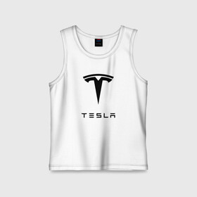 Детская майка хлопок с принтом TESLA ,  |  | brand | car | elon mask | tesla | авто | бренд | илон | илон маск | маск | машина | тесла | электрокар