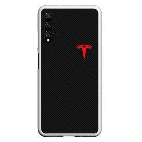 Чехол для Honor 20 с принтом TESLA , Силикон | Область печати: задняя сторона чехла, без боковых панелей | brand | car | carbon | elon mask | tesla | авто | бренд | илон | илон маск | карбон | маск | машина | текстура | тесла | электрокар