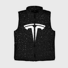 Женский жилет утепленный 3D с принтом TESLA SPACE ,  |  | brand | car | elon mask | space | tesla | авто | бренд | илон | илон маск | космос | маск | машина | тесла | тесла в космосе | электрокар