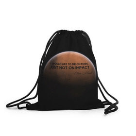 Рюкзак-мешок 3D с принтом Elon Reeve Musk , 100% полиэстер | плотность ткани — 200 г/м2, размер — 35 х 45 см; лямки — толстые шнурки, застежка на шнуровке, без карманов и подкладки | 
