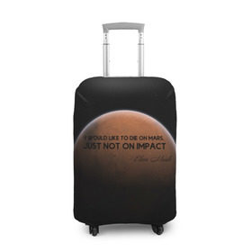 Чехол для чемодана 3D с принтом Elon Reeve Musk , 86% полиэфир, 14% спандекс | двустороннее нанесение принта, прорези для ручек и колес | 