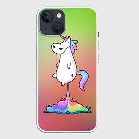 Чехол для iPhone 13 с принтом Единорог на Старте ,  |  | corn | horse | magic | rainbow | unicorn | unicorns | волшебство | единорог | единороги | животное | лошадка | лошадь | магия | пони | радуга | рог | рога | сказка