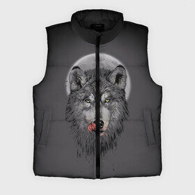 Мужской жилет утепленный 3D с принтом Волк Облизывается ,  |  | forest | grey | moon | werewolf | werewolfs | white | wolf | wolfs | белый | волк | волки | волчата | волченок | волчица | волчицы | лес | луна | оборотень | оборотни | серый | язык