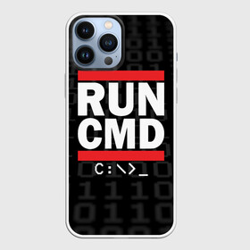 Чехол для iPhone 13 Pro Max с принтом RUN CMD ,  |  | admin | administrator | calm | cmd | code | coder | coding | dmc | engineer | job | keep | programmer | run | администратор | айти | инженер | код | кодинг | программа | программист | профессия | сисадмин