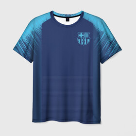 Мужская футболка 3D с принтом Barcelona Training 2019 , 100% полиэфир | прямой крой, круглый вырез горловины, длина до линии бедер | barcelona | champions | laliga | league | lionel | messi | spain | барселона | испания | лига | лионель | месси | чемпионов