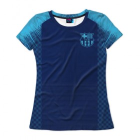 Женская футболка 3D с принтом Barcelona Training 2019 , 100% полиэфир ( синтетическое хлопкоподобное полотно) | прямой крой, круглый вырез горловины, длина до линии бедер | barcelona | champions | laliga | league | lionel | messi | spain | барселона | испания | лига | лионель | месси | чемпионов