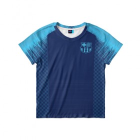 Детская футболка 3D с принтом Barcelona Training 2019 , 100% гипоаллергенный полиэфир | прямой крой, круглый вырез горловины, длина до линии бедер, чуть спущенное плечо, ткань немного тянется | barcelona | champions | laliga | league | lionel | messi | spain | барселона | испания | лига | лионель | месси | чемпионов