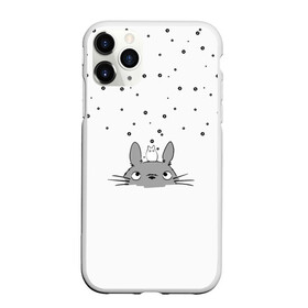 Чехол для iPhone 11 Pro матовый с принтом Totoro The Rain , Силикон |  | аниме | дождь | тоторо