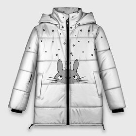 Женская зимняя куртка 3D с принтом Totoro The Rain , верх — 100% полиэстер; подкладка — 100% полиэстер; утеплитель — 100% полиэстер | длина ниже бедра, силуэт Оверсайз. Есть воротник-стойка, отстегивающийся капюшон и ветрозащитная планка. 

Боковые карманы с листочкой на кнопках и внутренний карман на молнии | аниме | дождь | тоторо