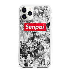 Чехол для iPhone 11 Pro матовый с принтом SENPAI , Силикон |  | ahegao | anime | face | girl | girls | sempai | senpai | аниме | ахегао | белые | девушки | коллаж | семпай | сенпай | тян | тянка | тянки | тяночки | фейс | чб | черное