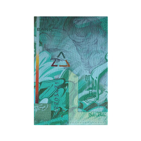 Обложка для паспорта матовая кожа с принтом Euro , натуральная матовая кожа | размер 19,3 х 13,7 см; прозрачные пластиковые крепления | graffity | street art | граффити | стрит арт