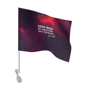 Флаг для автомобиля с принтом Elon Reeve Musk , 100% полиэстер | Размер: 30*21 см | dragon | elon reeve musk | falcon | falcon heavy | nasa | paypal | solarcity | spacex | tesla | tess | астрономия | илон маск | космос | наука