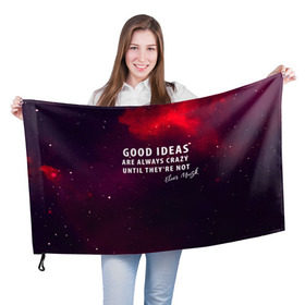 Флаг 3D с принтом Elon Reeve Musk , 100% полиэстер | плотность ткани — 95 г/м2, размер — 67 х 109 см. Принт наносится с одной стороны | dragon | elon reeve musk | falcon | falcon heavy | nasa | paypal | solarcity | spacex | tesla | tess | астрономия | илон маск | космос | наука