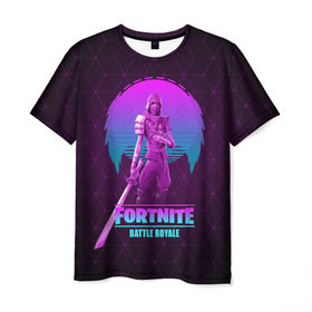 Мужская футболка 3D с принтом Fortnite , 100% полиэфир | прямой крой, круглый вырез горловины, длина до линии бедер | battle | fortnite | game | royale | survival | битва | зомби | игра | королевская