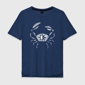 Мужская футболка хлопок Oversize с принтом Рак , 100% хлопок | свободный крой, круглый ворот, “спинка” длиннее передней части | животные | звезды | знаки зодиака | люди | минимализм | рак | символы | стиль