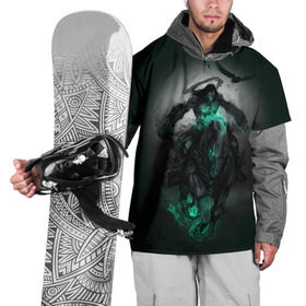 Накидка на куртку 3D с принтом Darksiders III , 100% полиэстер |  | Тематика изображения на принте: playstation | ворон | всадник | конь | яд | ярость
