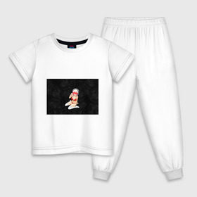 Детская пижама хлопок с принтом HENTAI. , 100% хлопок |  брюки и футболка прямого кроя, без карманов, на брюках мягкая резинка на поясе и по низу штанин
 | 