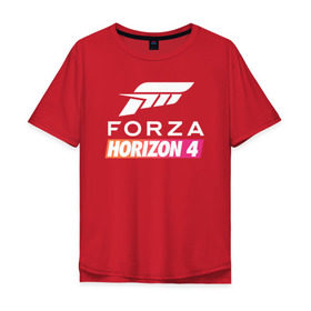 Мужская футболка хлопок Oversize с принтом Forza Horizon 4 , 100% хлопок | свободный крой, круглый ворот, “спинка” длиннее передней части | Тематика изображения на принте: auto | car | forza | game | horizon | mclaren | motorsport | race | авто | гонки | игра | машина