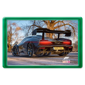 Магнит 45*70 с принтом Forza Horizon 4 , Пластик | Размер: 78*52 мм; Размер печати: 70*45 | auto | car | forza | game | horizon | mclaren | motorsport | race | авто | гонки | игра | машина