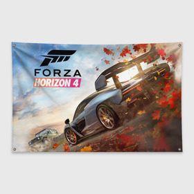 Флаг-баннер с принтом Forza Horizon 4 , 100% полиэстер | размер 67 х 109 см, плотность ткани — 95 г/м2; по краям флага есть четыре люверса для крепления | auto | car | forza | game | horizon | mclaren | motorsport | race | авто | гонки | игра | машина